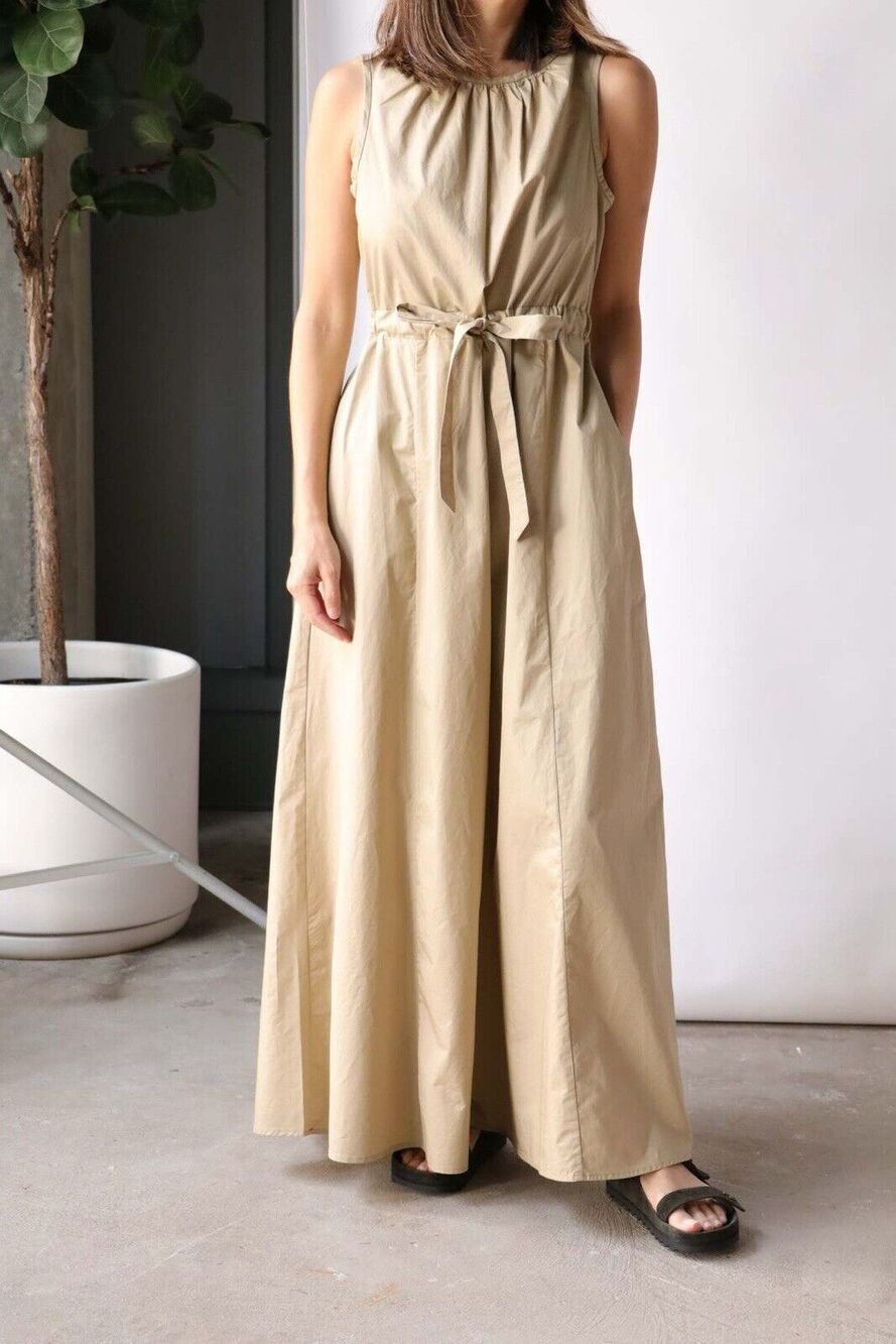 Xirena Rhiannan Birch Casual Maxi Dress Capsule Coastal Minimalist Size Medium